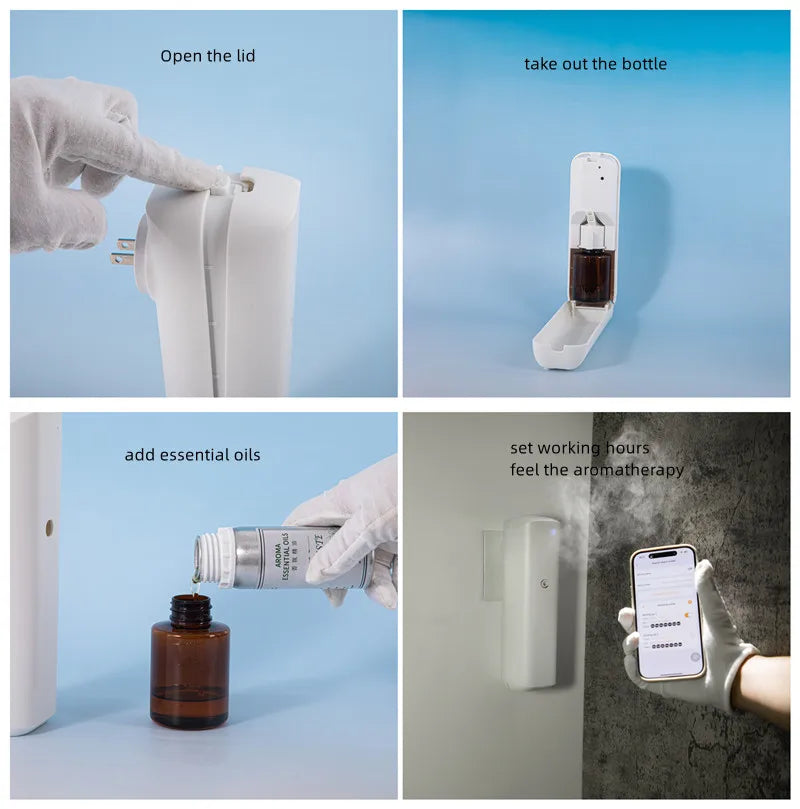 Namste Coverage 300m³ Aromatherapy Diffuser Bluetooth Home Air Purifier Wall Mounted Electric Fragrance Machine