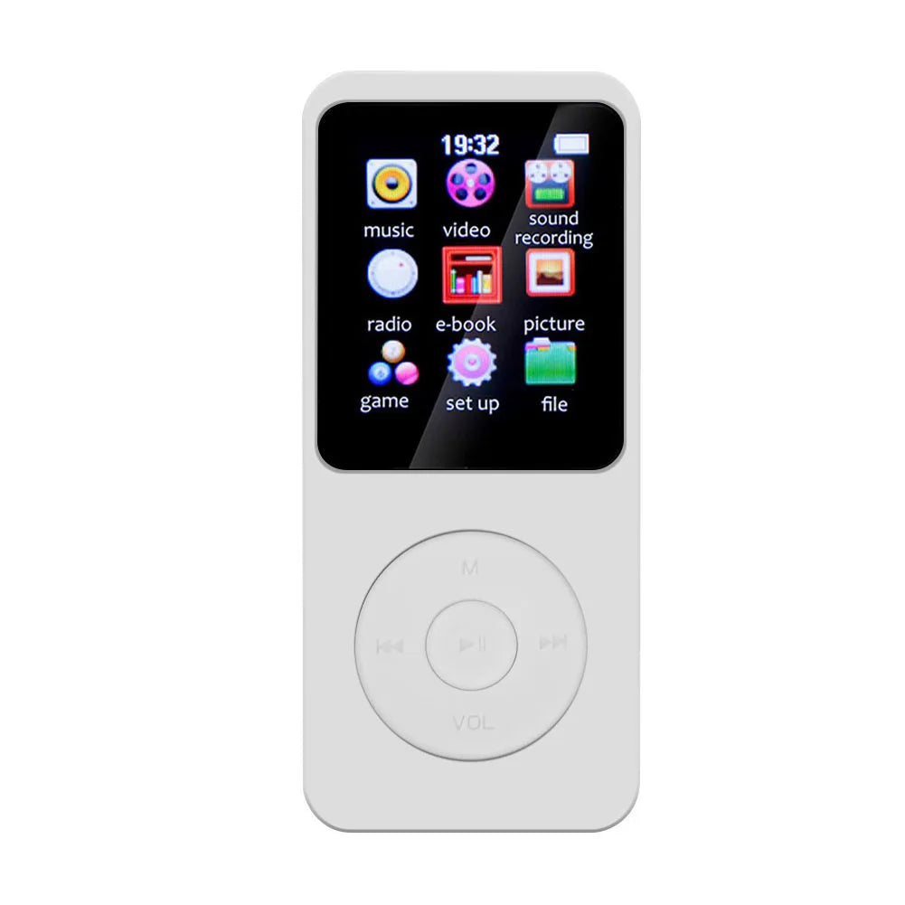 MP3 Player with Bluetooth 5.4 Speaker FM Radio E-Book Recording