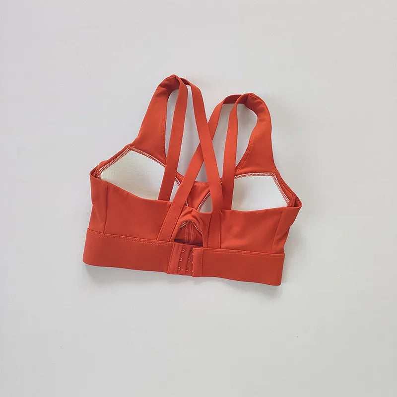 High-End Sports Bra Gym Push Up Bra Women High Impact Top