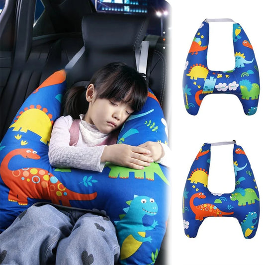 Cartoon Dinosaur Children Car Sleep Headrest Sleeping Pillow