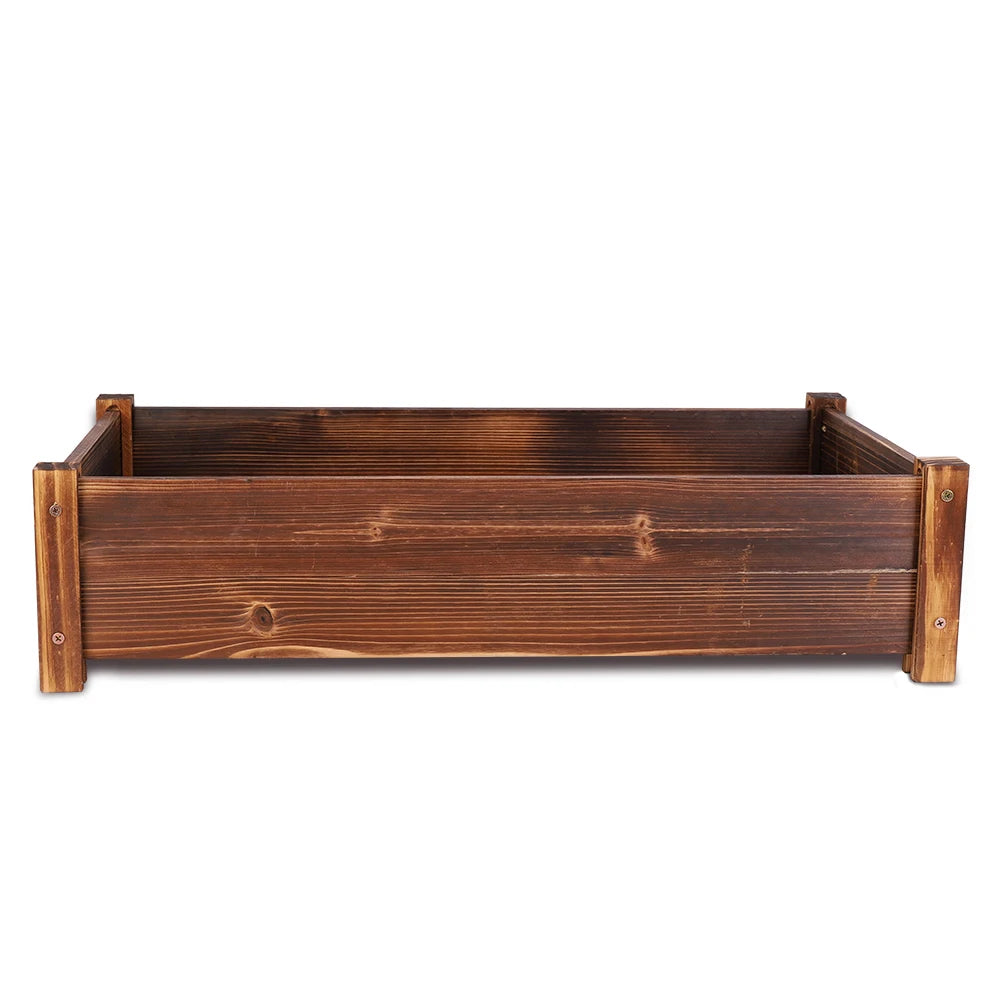 Raised Garden Bed, Large Wooden Planter for Outdoor Use