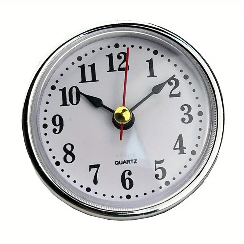 High Quality Classic Clock Craft Quartz Movement 2-1/2 Inch Round Clock Head Insert Roman Number Mayitr Little Clock
