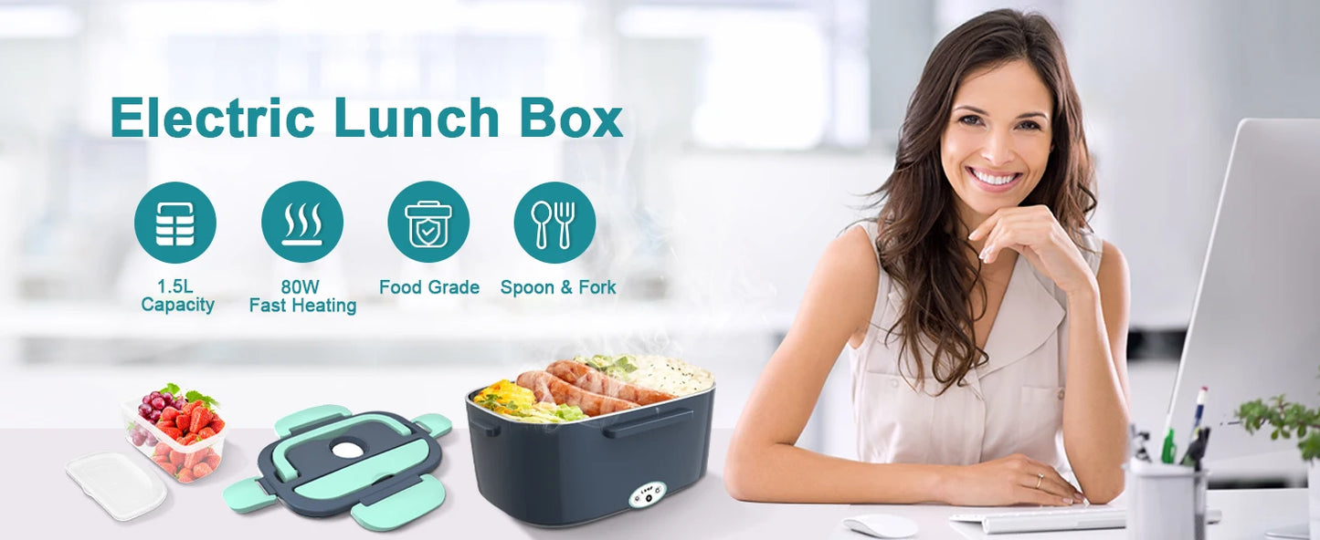 Buddew Electric Lunch Box 80W Food Heater for Adults