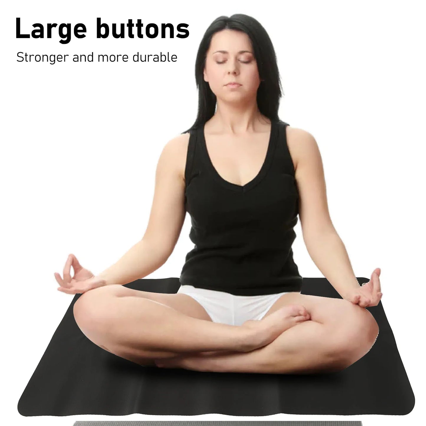 Grounding Mat Large Black Earthing Grounding Pad For Elderly