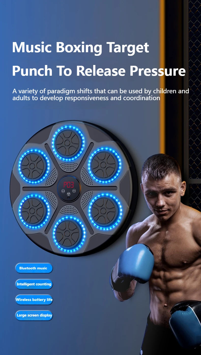 New Music Boxing Machine Smart Bluetooth Wall Mounted Trainer