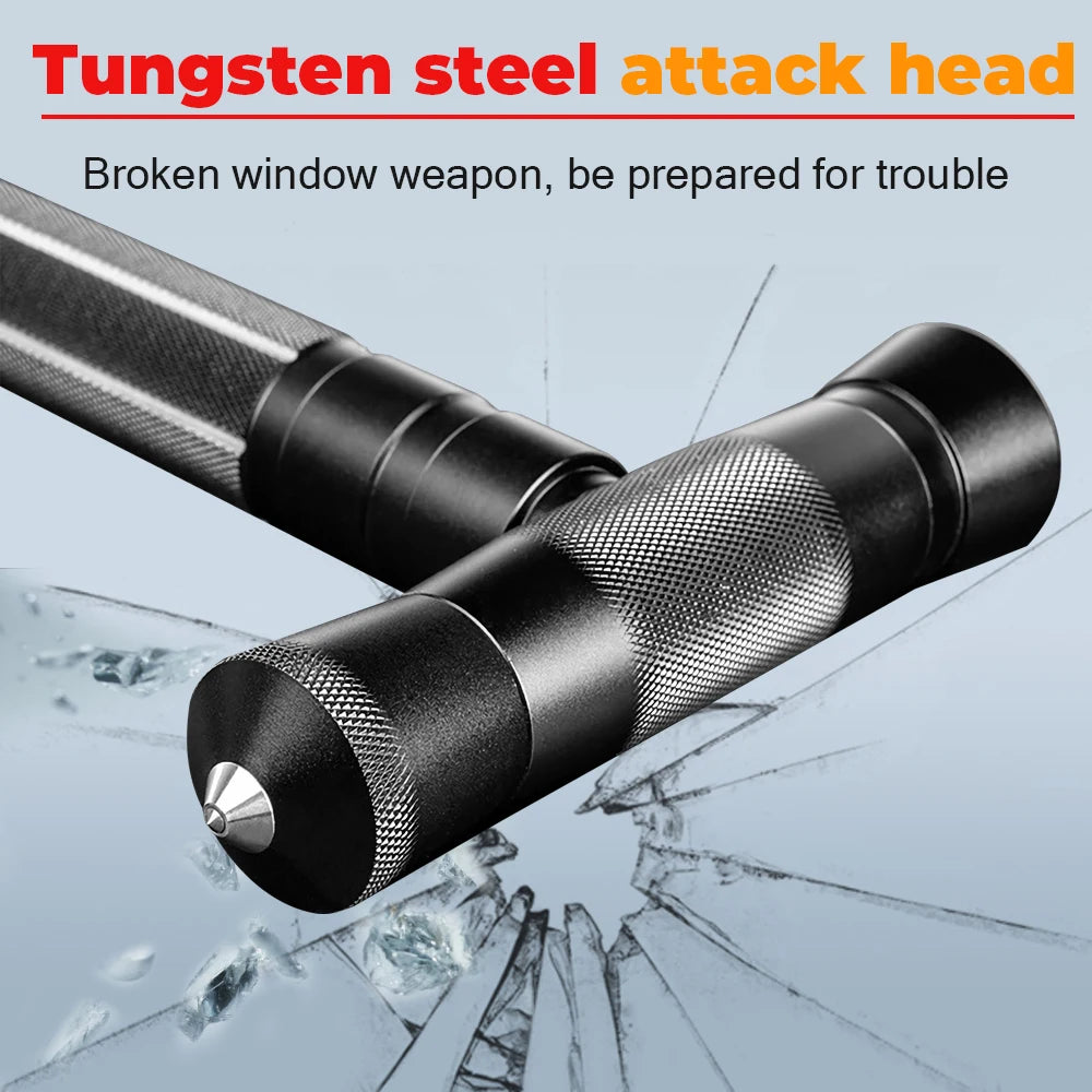 Multi Mountaineering Stick with Camouflage Backpack T-shaped Retractable Tool