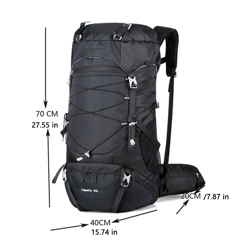 50L Tactical Hiking Backpack Men Women Travel Bags Rucksack