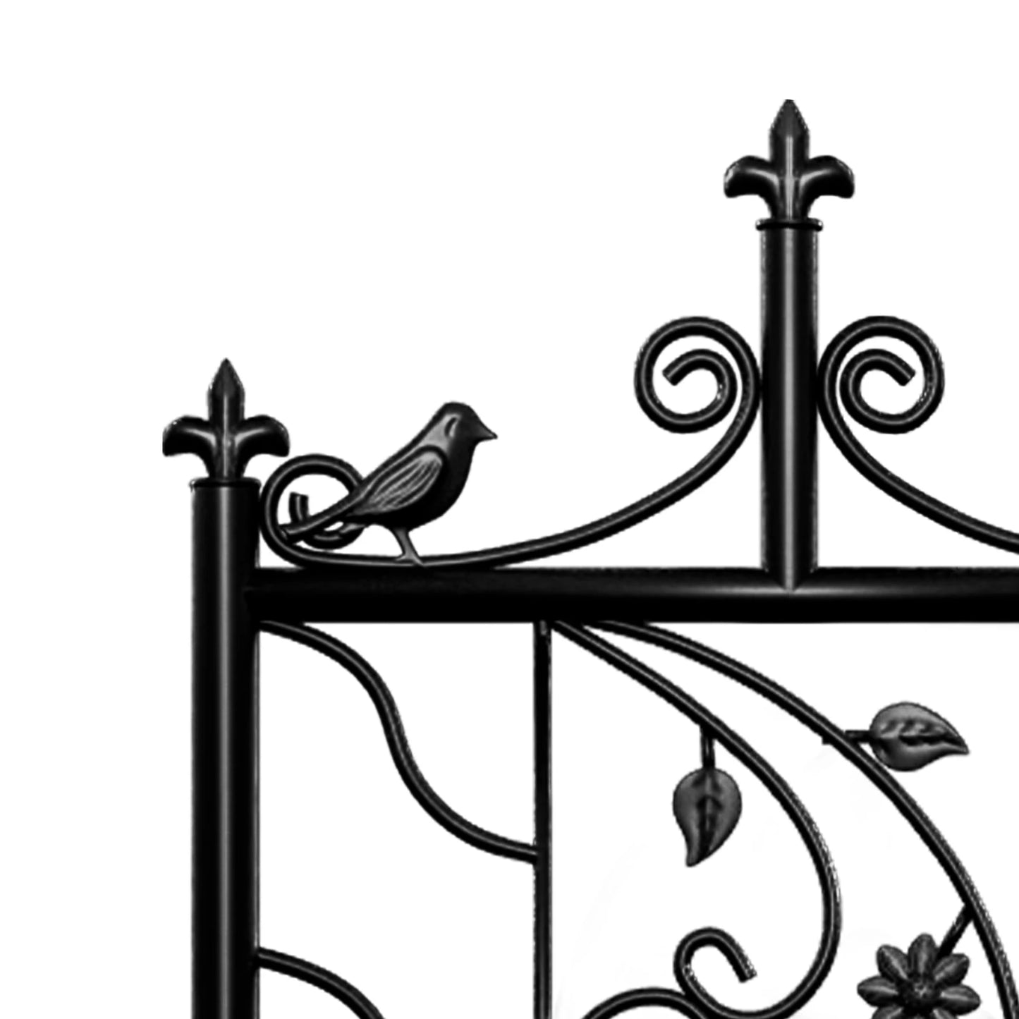 71 Inch Garden Trellis Decorative Outdoor Metal Fence Panel