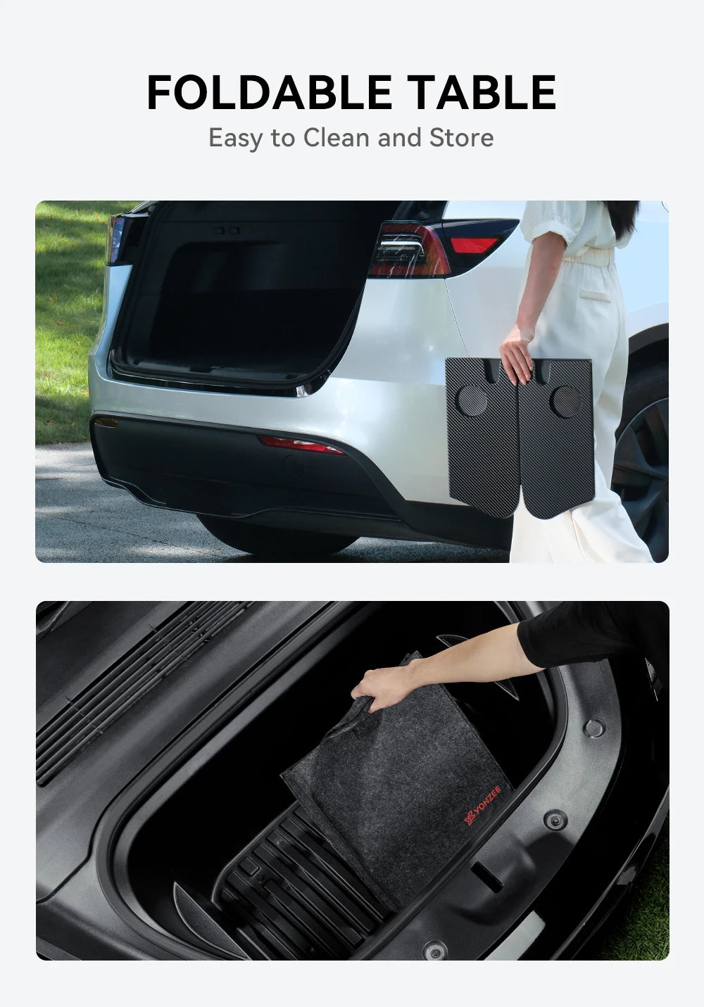 YZ For Tesla Model 3 Y X S 2018-2024 Steering Wheel Laptop Tray