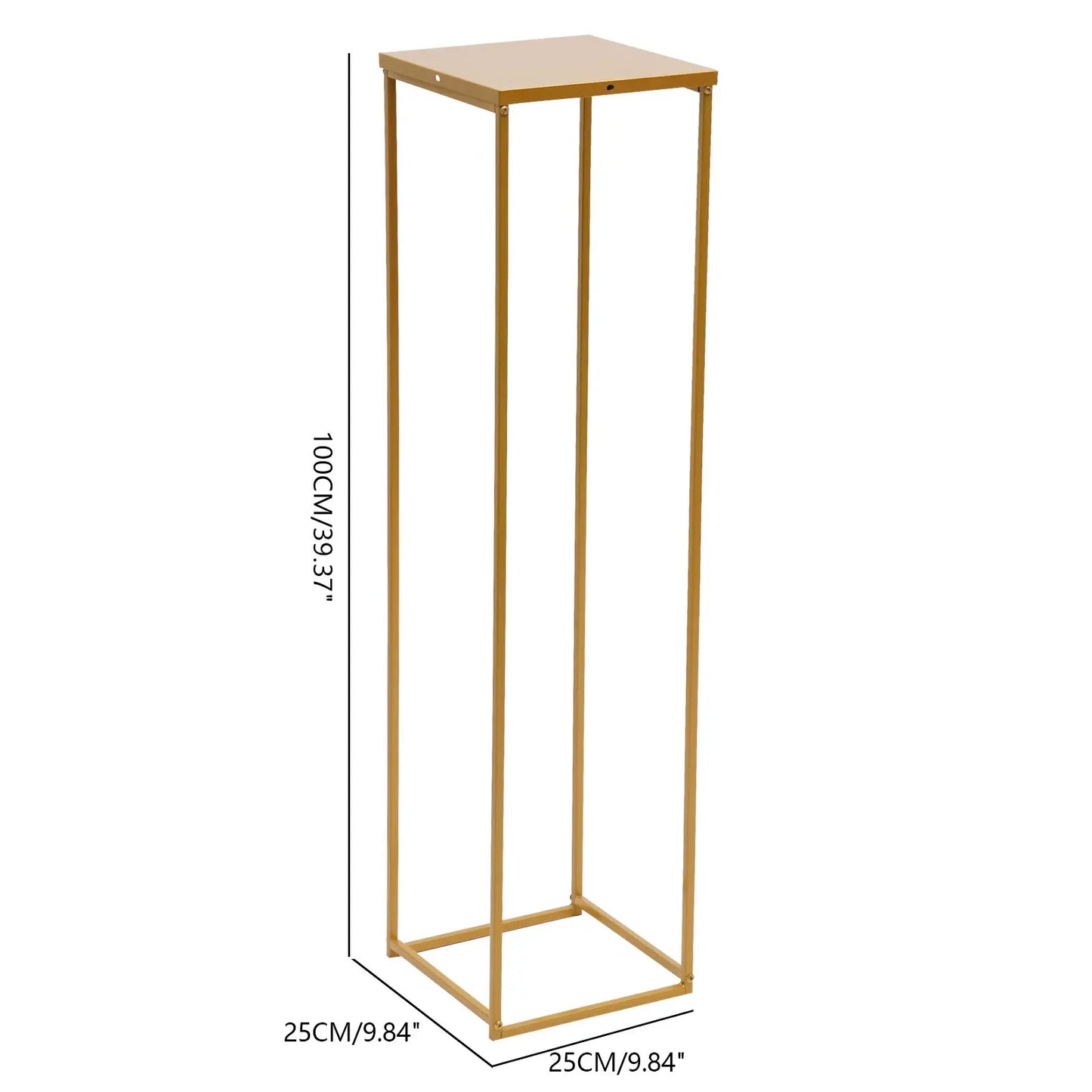 100/70CM Metal Wedding Flower Stand Floor Vase Geometric Centerpieces