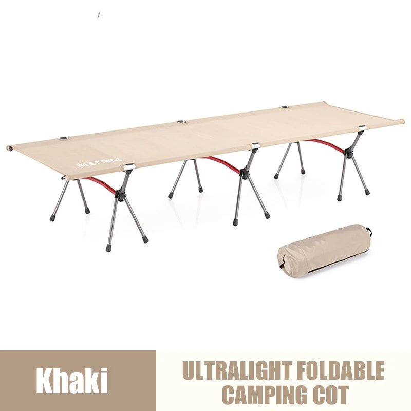 Camping Cot with Leg Extenders Ultralight Aluminum Alloy