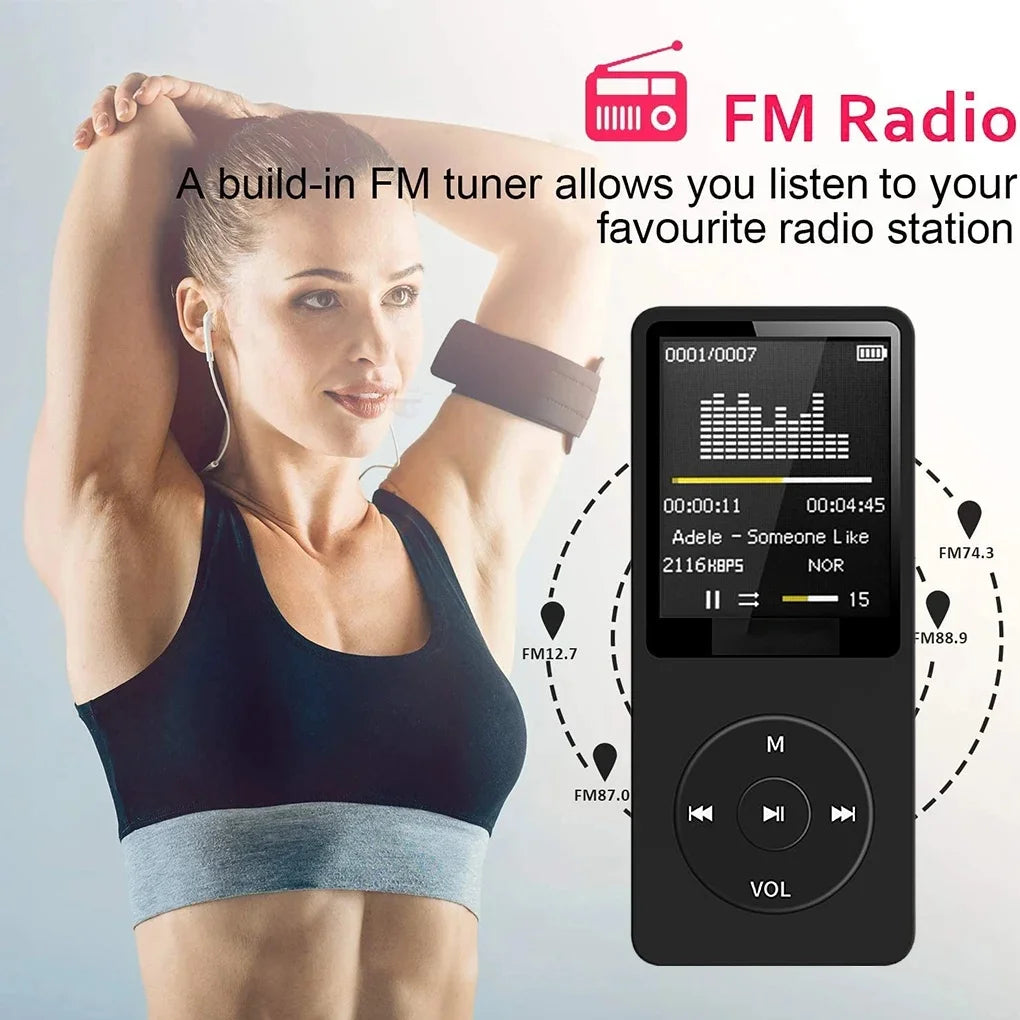 Portable MP3 Player Rechargeable Record Noise Conduction