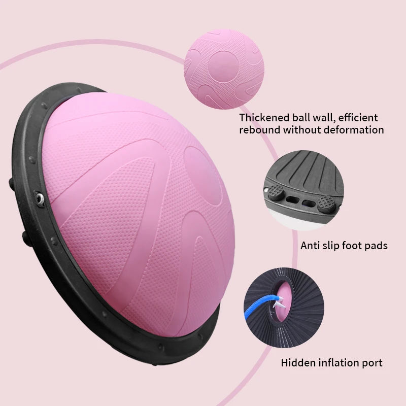 46cm/58cm Yoga Balance Ball Strong Home Gym Fitness Ball