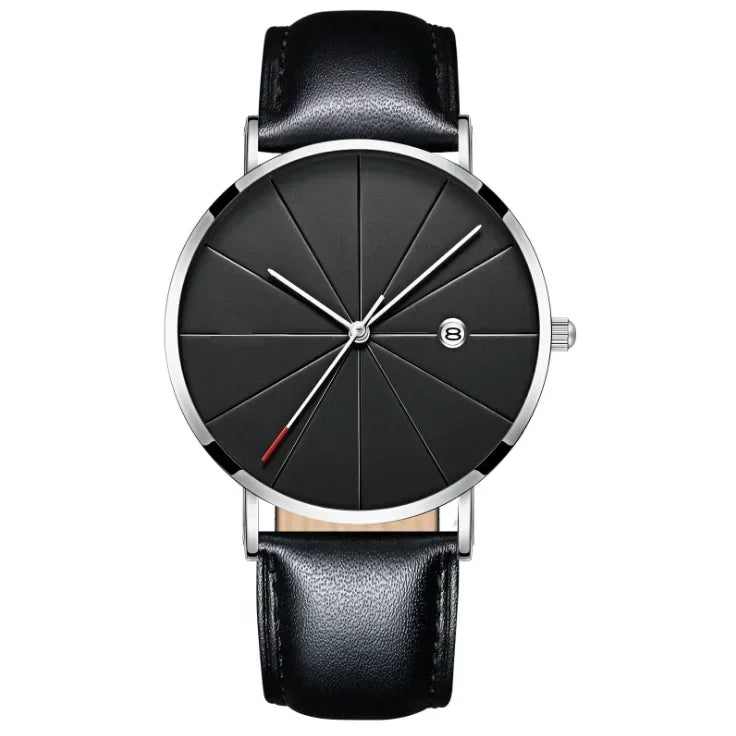 Men Watch Luxury Set Fashion Business Brown Quartz Wrist Watches