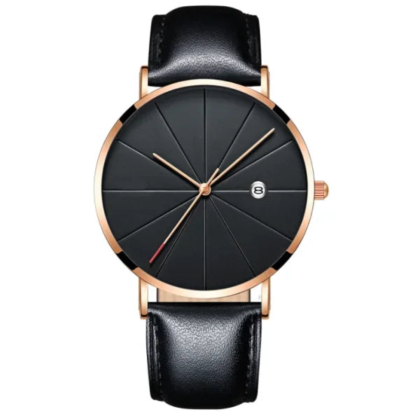 Men Watch Luxury Set Fashion Business Brown Quartz Wrist Watches
