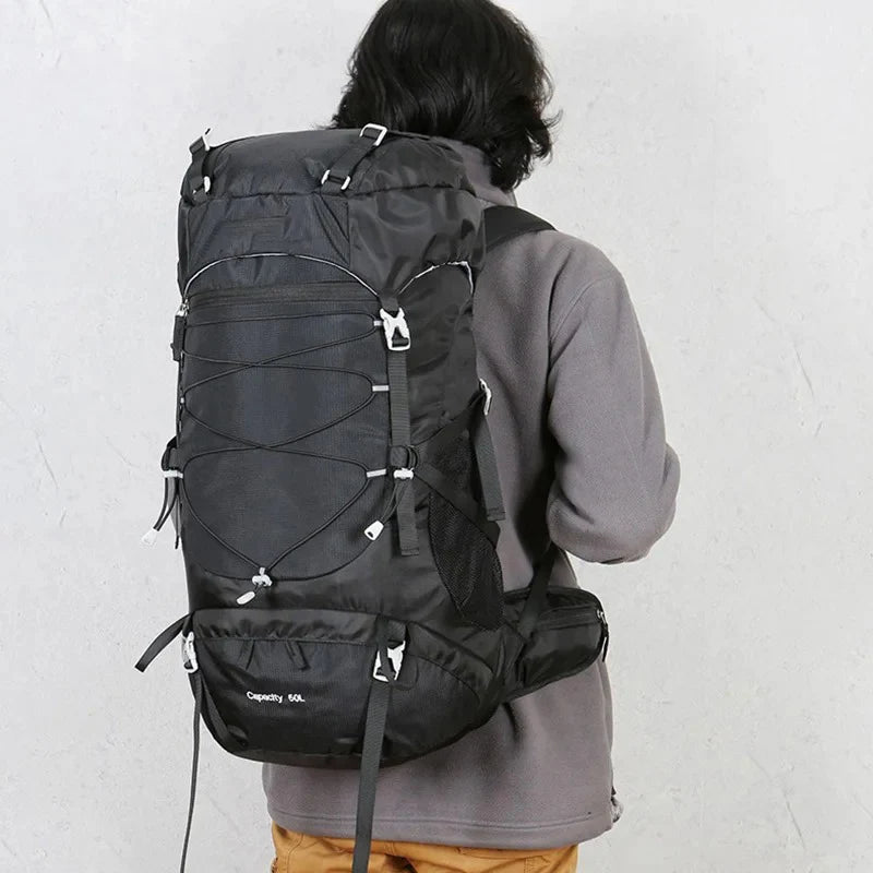 50L Tactical Hiking Backpack Men Women Travel Bags Rucksack