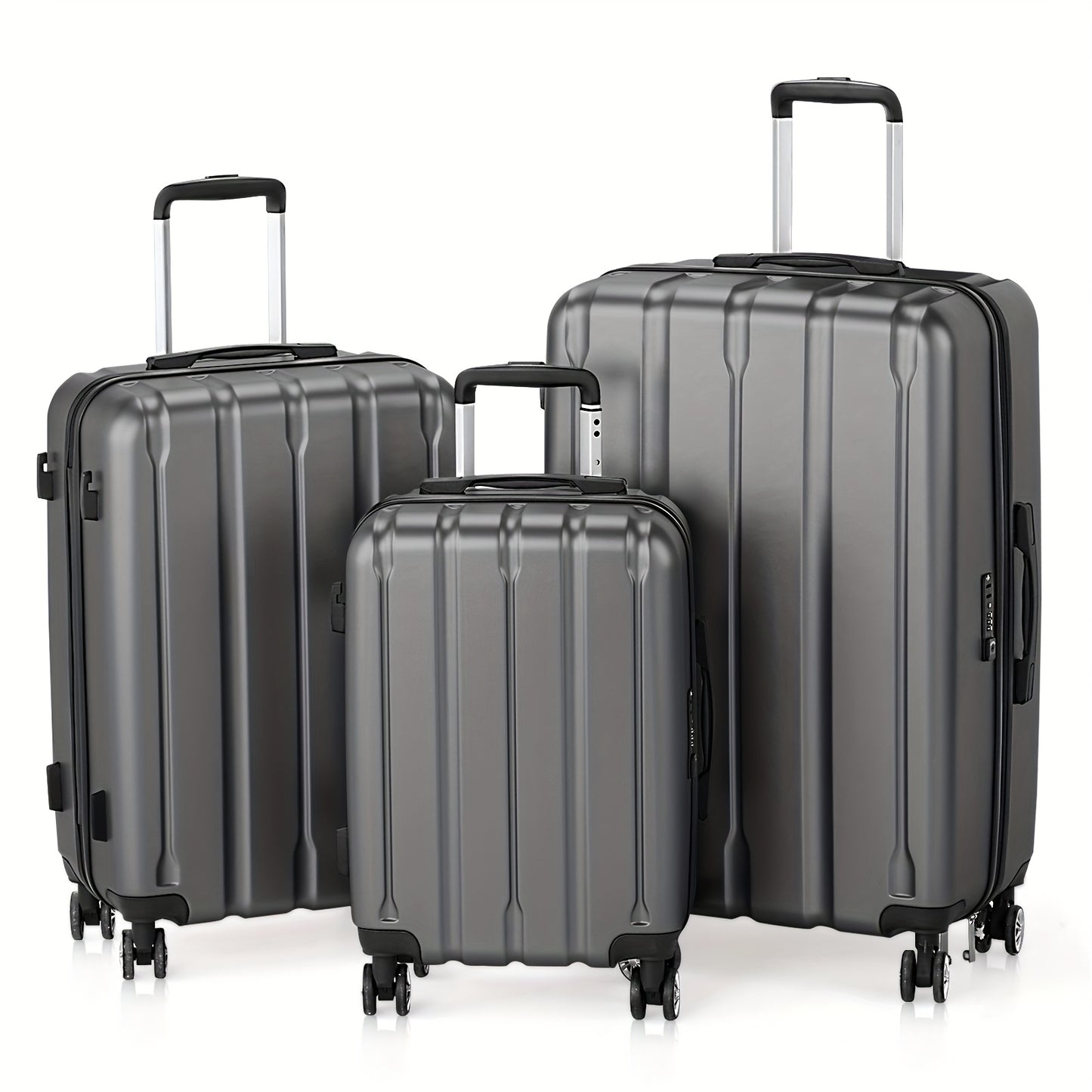 3In1 Set Includes 20-Inch, 24-Inch, 28-Inch Luggage with Scratch-Resistant MateriaL
