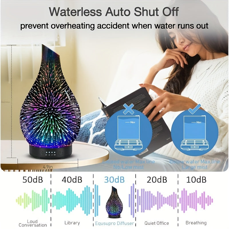 Essential Oil Diffuser Aromatherapy Diffuser Silver 4 Oz
