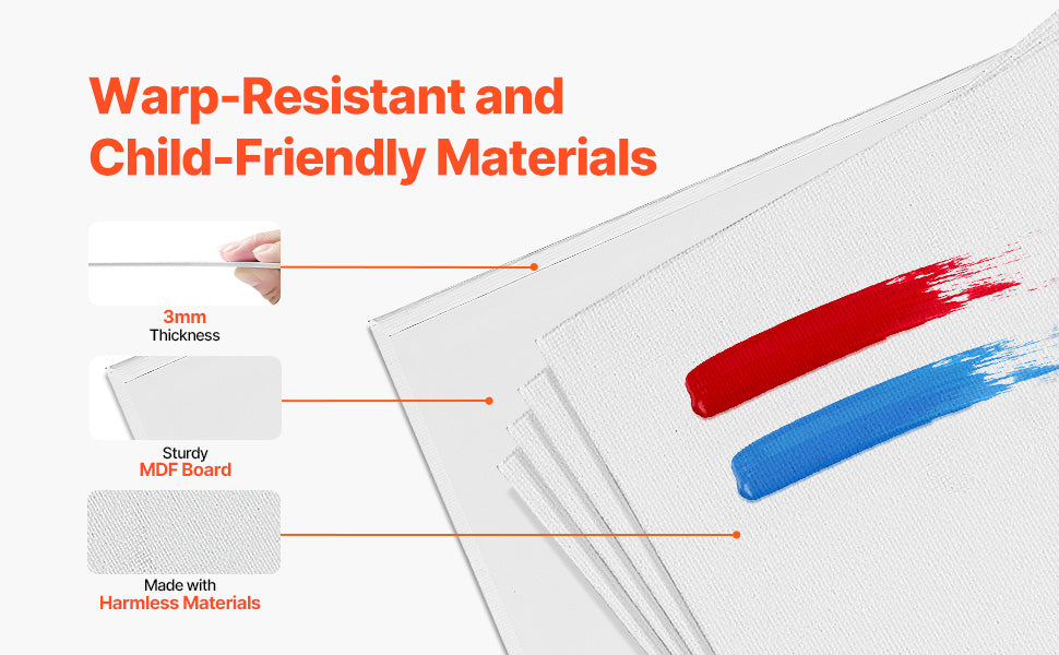 White Canvases Painting Canvas Panels for  Sketching Acrylic Oil Painting Watercolor Paint Canvas
