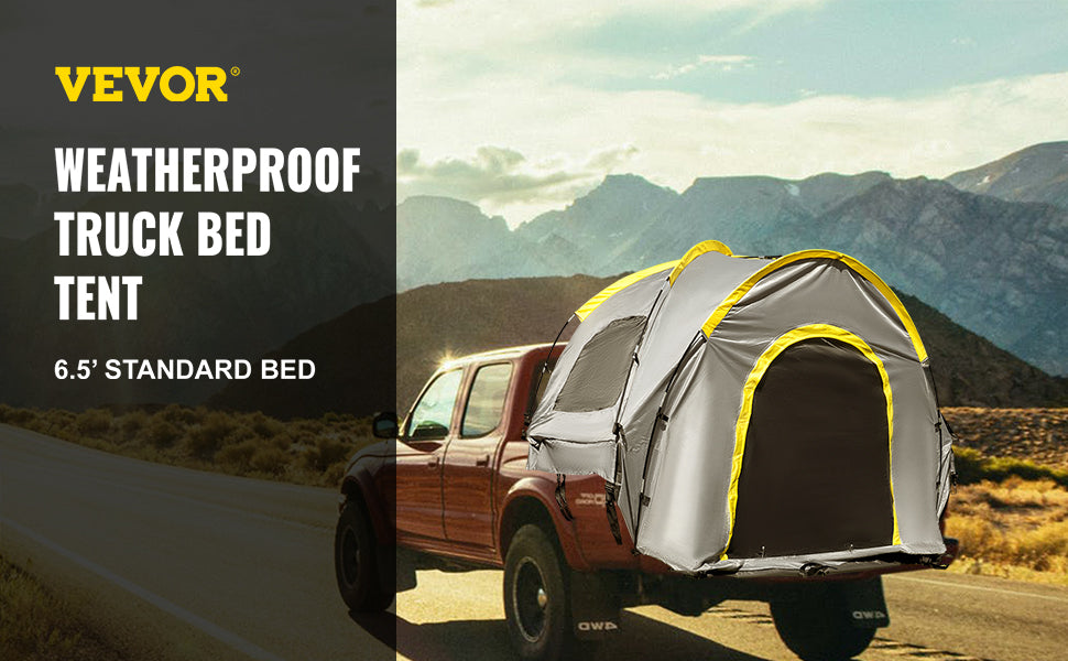 VEVOR 5-8 FT Waterproof Truck Tent Bed for Camping Hiking