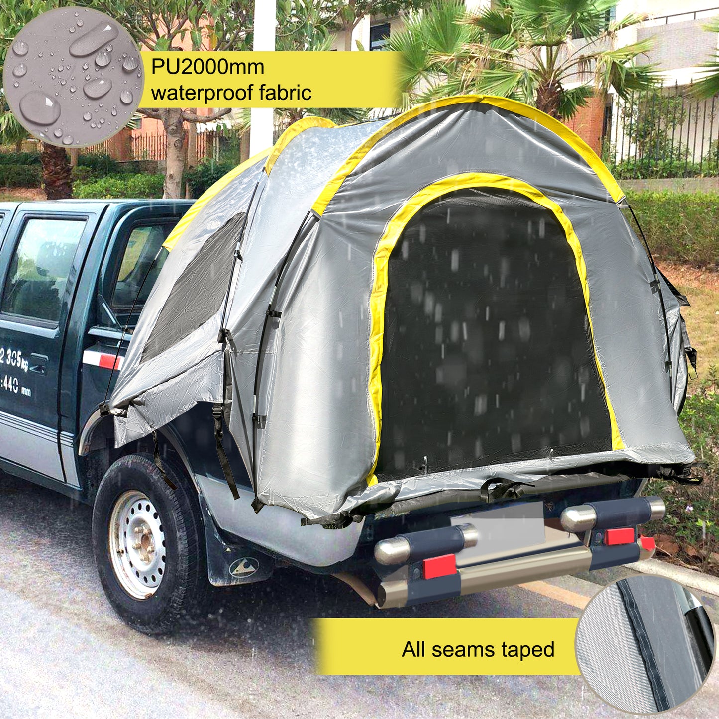 VEVOR 5-8 FT Waterproof Truck Tent Bed for Camping Hiking