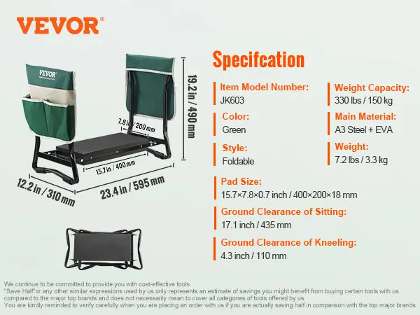 Garden Kneeler and Seat